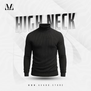 High-Neck Black Burberry