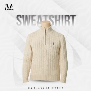 Frost Grey Classic Cable Knit- POLO RALPH LAUREN