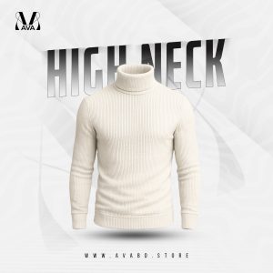 High-Neck Light Gray Burberry