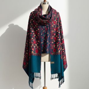 Kashmiri Embroidered Traditional Shawl