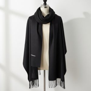 Midnight Black Luxe Shawl